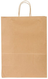 Duro Bag Dubl Life 87124 Shopping Bag, Kraft Paper, Brown